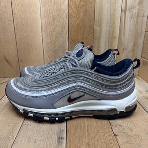 Nike Air Max 97 OG SP Puerto Rico DH2319-001 Men's Sneaker Metallic Silver Red